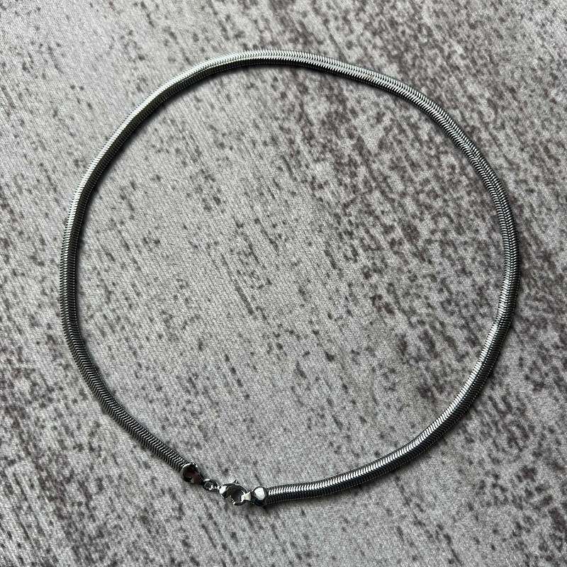 Silver snake bone necklace | Yupoo - Image 3