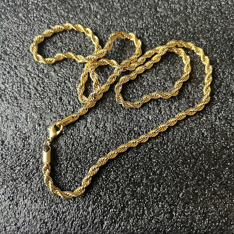 Gold twist chain | Yupoo - Image 2