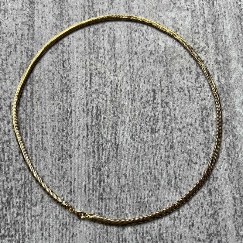 Golden snake bone chain | Yupoo - Image 3