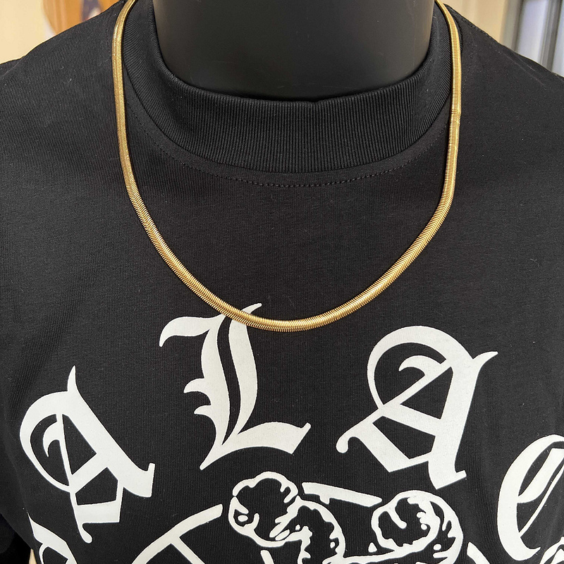 Golden snake bone chain | Yupoo - Image 5
