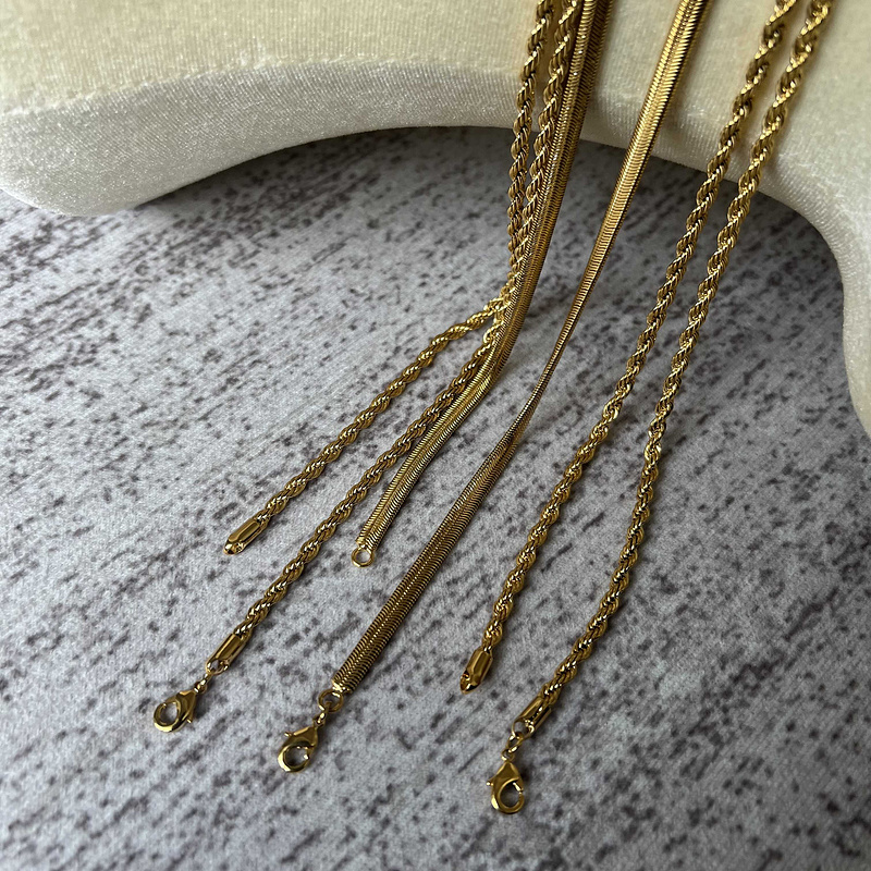 Golden snake bone chain | Yupoo - Image 7