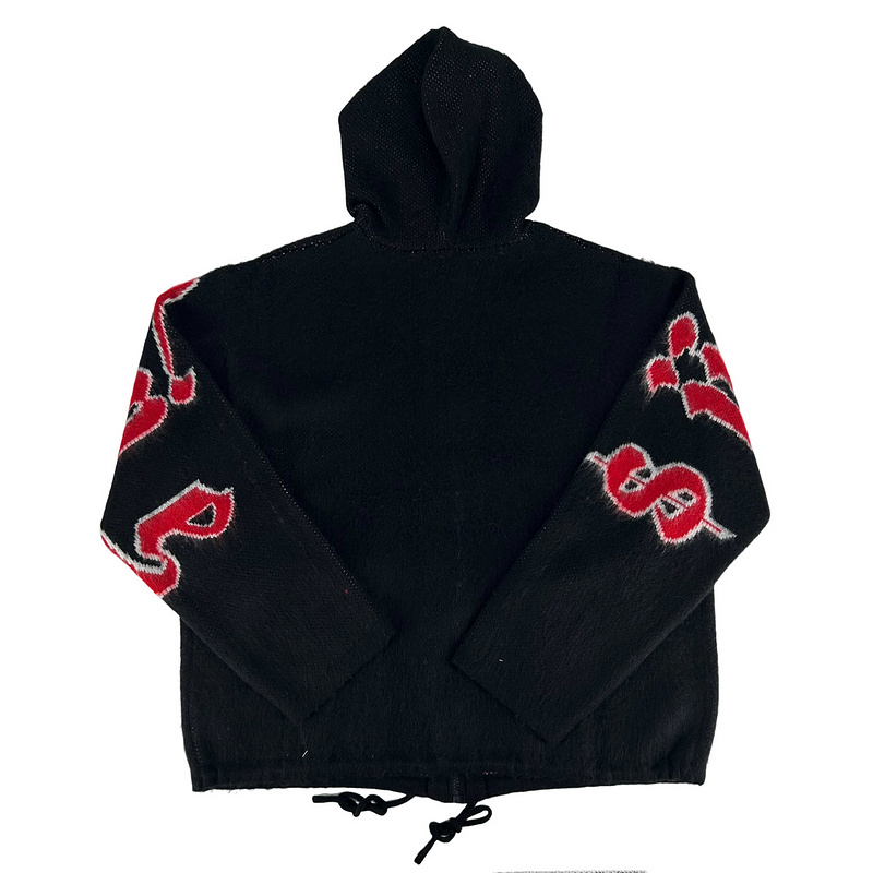 Sup Accent Brushed Zip Up Hooded Sweater | Yupoo - Image 3