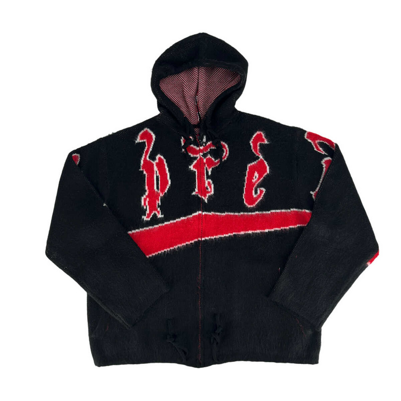 Sup Accent Brushed Zip Up Hooded Sweater | Yupoo - Image 4