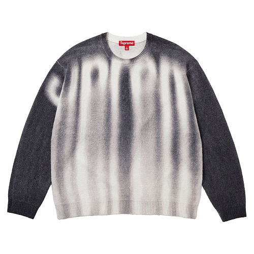 100% wool Sup BLURRED LOGO SWEATER 