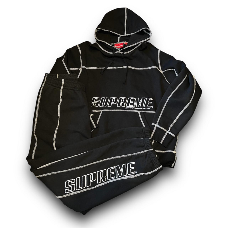 Supreme Drill Coverstitch hoodie and pants tracksuit | Yupoo - Image 15