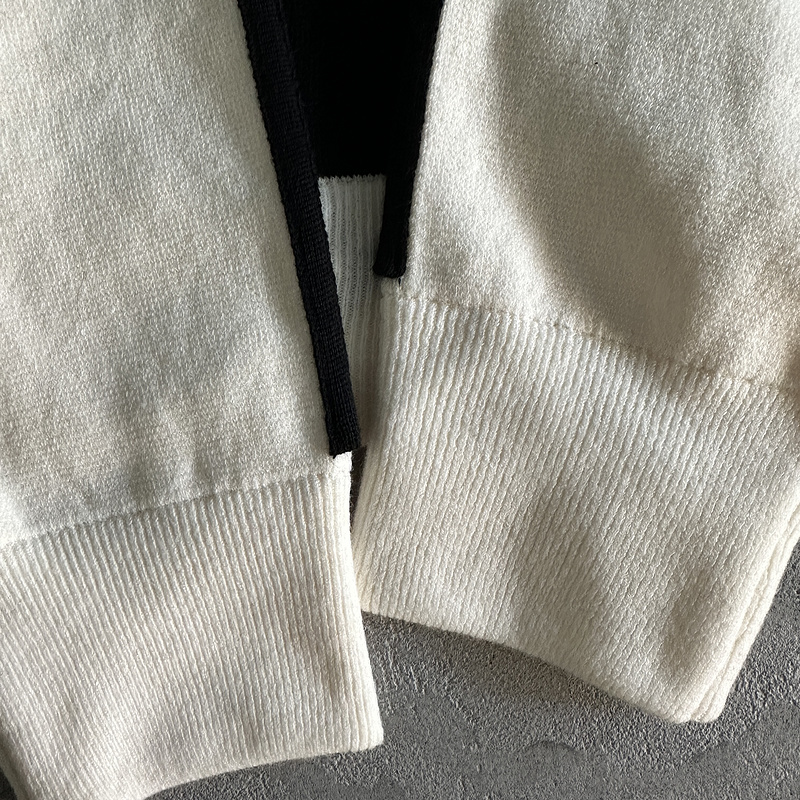 238¥ Knit zip up fleece-black and white | Yupoo - Image 9
