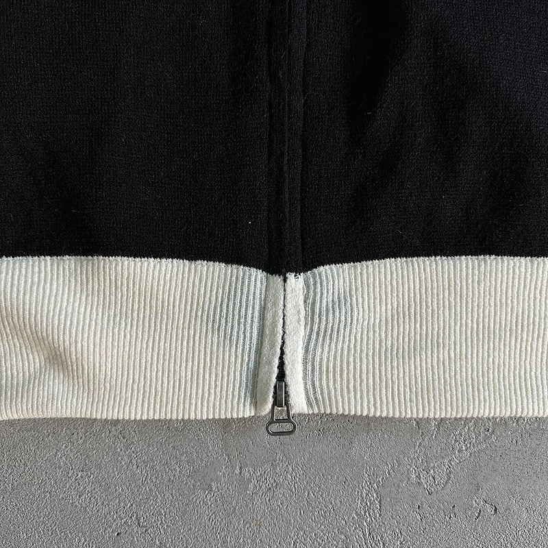 238¥ Knit zip up fleece-black and white | Yupoo - Image 10