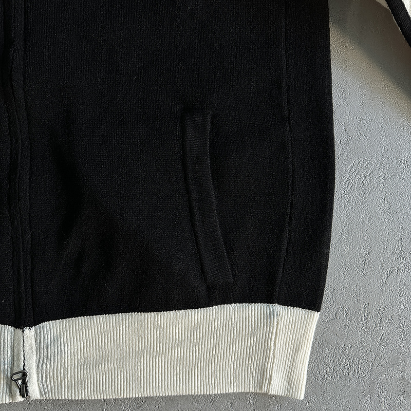 238¥ Knit zip up fleece-black and white | Yupoo - Image 11