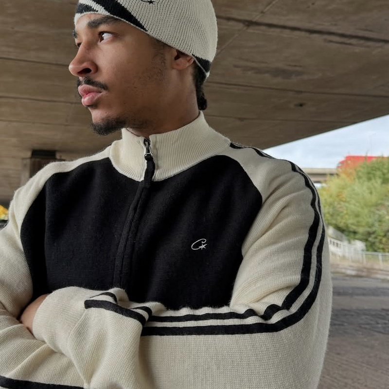 238¥ Knit zip up fleece-black and white | Yupoo - Image 21