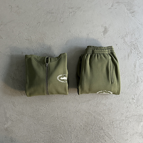 420¥ superior royale zip set-Army green 