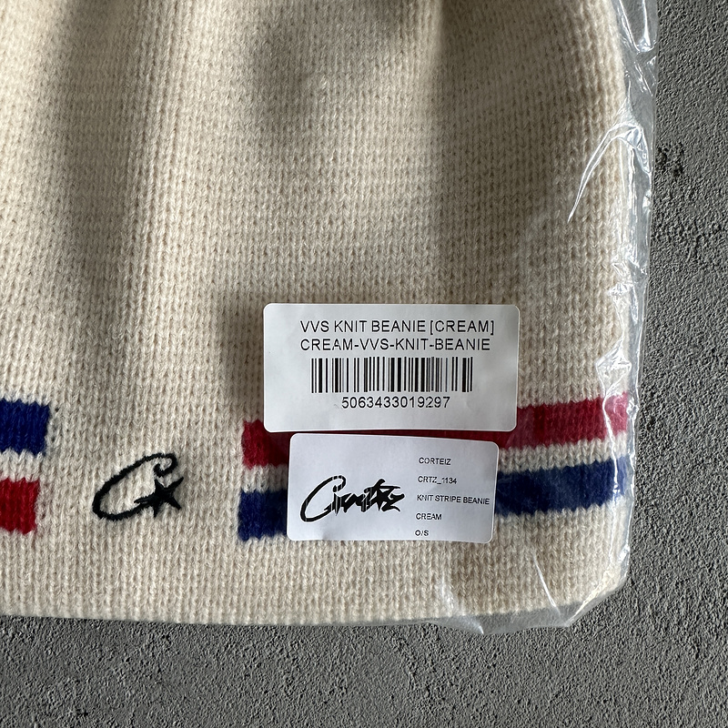 55¥ knit stripe beanie -off white | Yupoo - Image 4