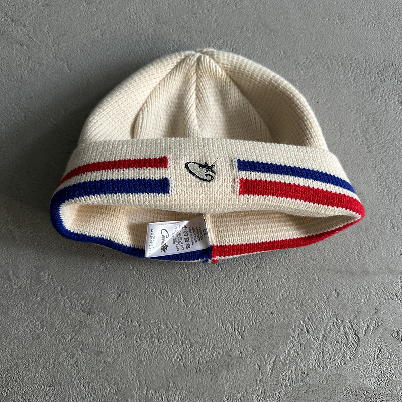 55¥ knit stripe beanie -off white | Yupoo - Image 7