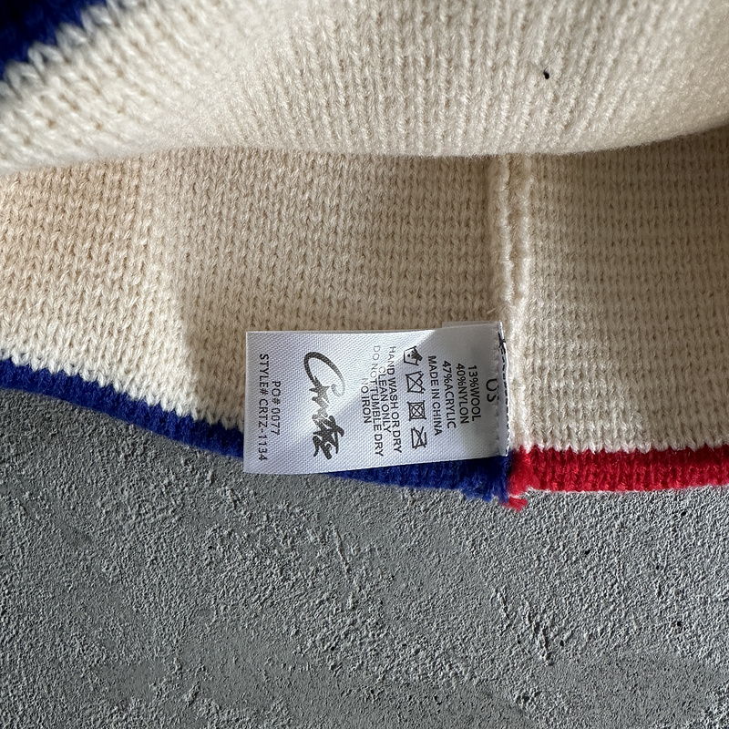 55¥ knit stripe beanie -off white | Yupoo - Image 8