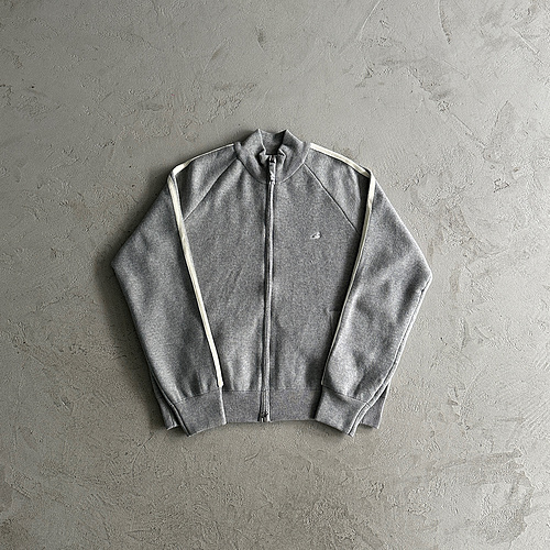 238¥ Knit zip up fleece-grey 