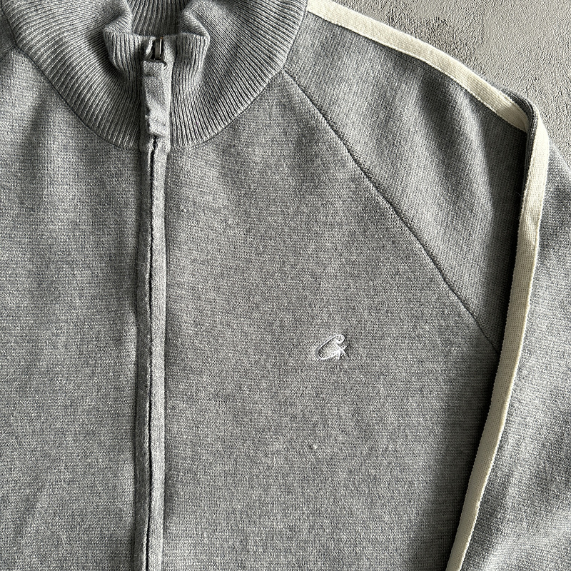 238¥ Knit zip up fleece-grey | Yupoo - Image 9