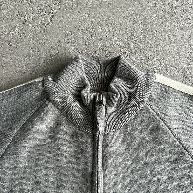238¥ Knit zip up fleece-grey | Yupoo - Image 10