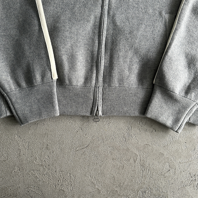 238¥ Knit zip up fleece-grey | Yupoo - Image 12