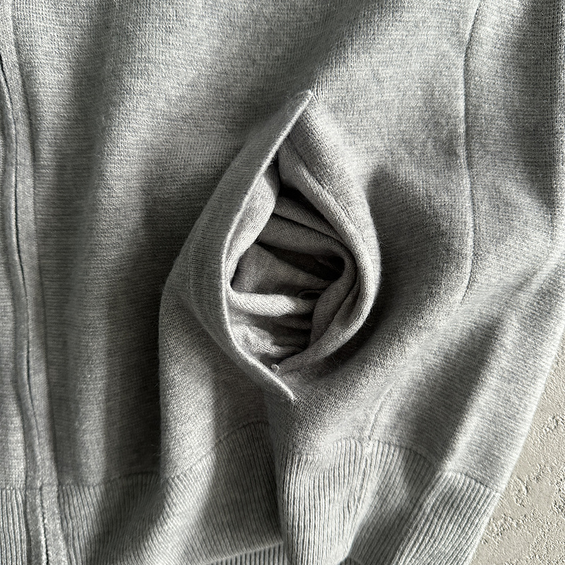 238¥ Knit zip up fleece-grey | Yupoo - Image 14