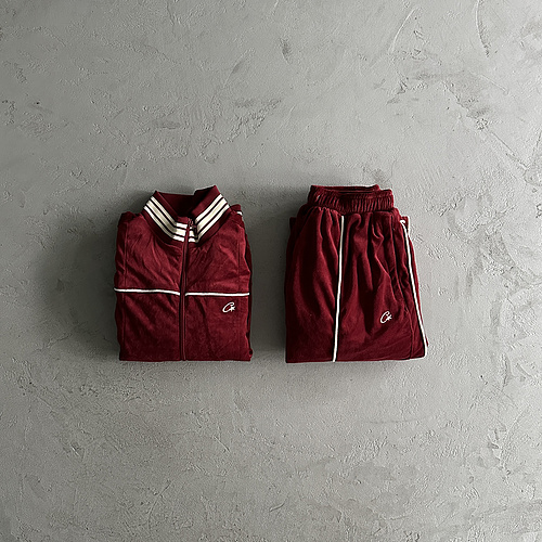 390¥ velour amg set -red 