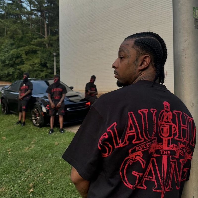 99¥ slaughter gang tee-black | Yupoo - Image 20