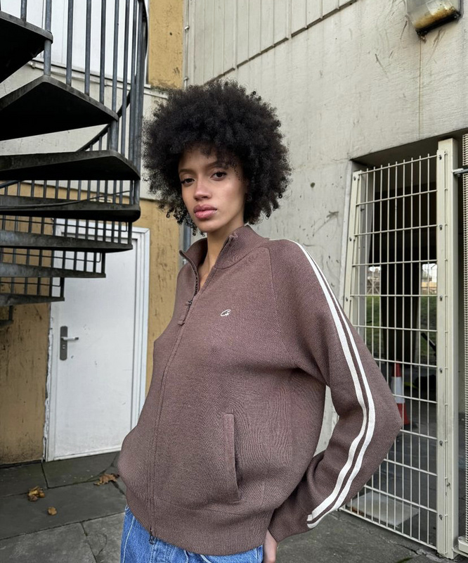 238¥ Knit zip up fleece-brown | Yupoo - Image 3