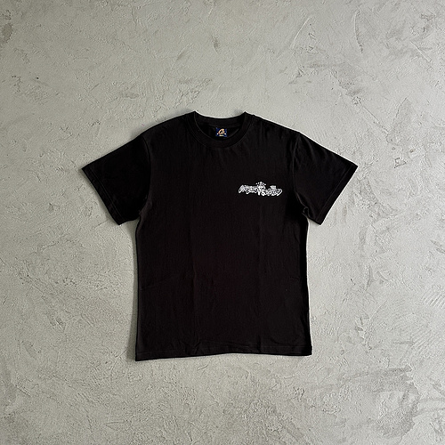 78¥regne surle monde tee-black 