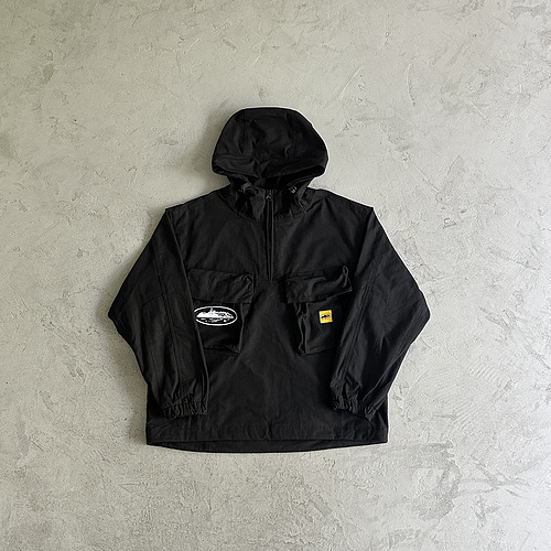 290¥ Slant pocket military black jacket 