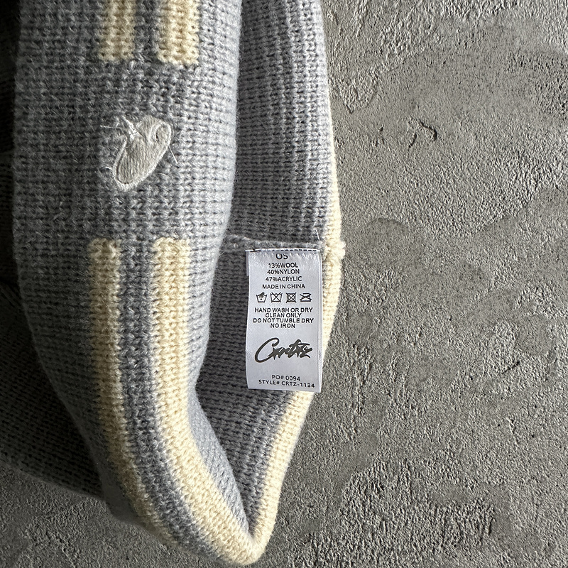 55¥ knit stripe beanie -gray | Yupoo - Image 8