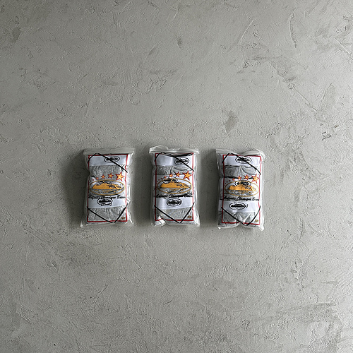 85¥ (3-pack) ALCATRAZ Boxer Briefs-White gray 