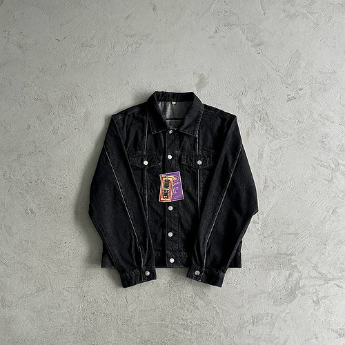 265¥c-star denim jacket-black 