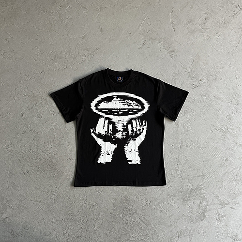 78¥Alcatraz hand print t-shirt 