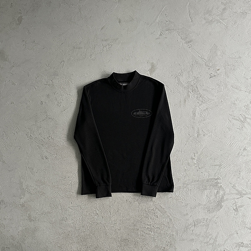 109¥ALCATRAZ WAFFLE LONGSLEVE-black 