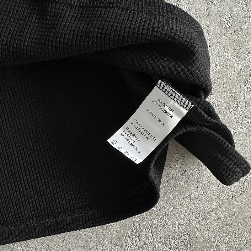 109¥ALCATRAZ WAFFLE LONGSLEVE-black | Yupoo - Image 11