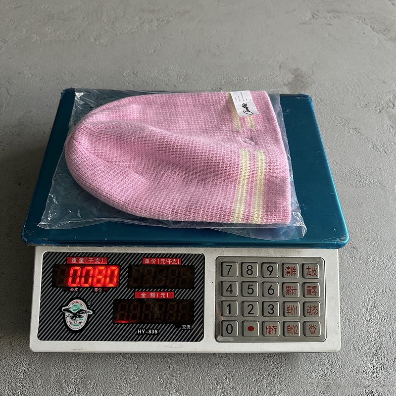 55¥ knit stripe beanie -pink | Yupoo - Image 2