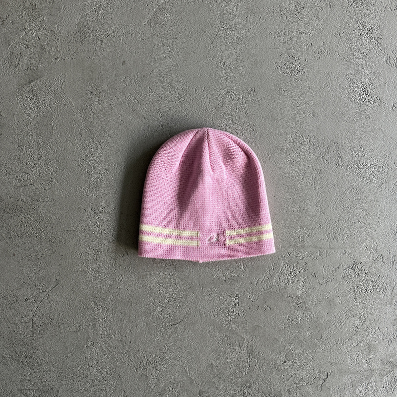 55¥ knit stripe beanie -pink | Yupoo - Image 5