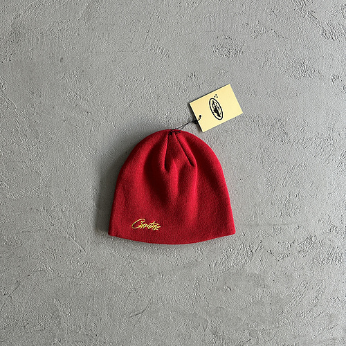 55¥ Side embroidered cold hat-red 
