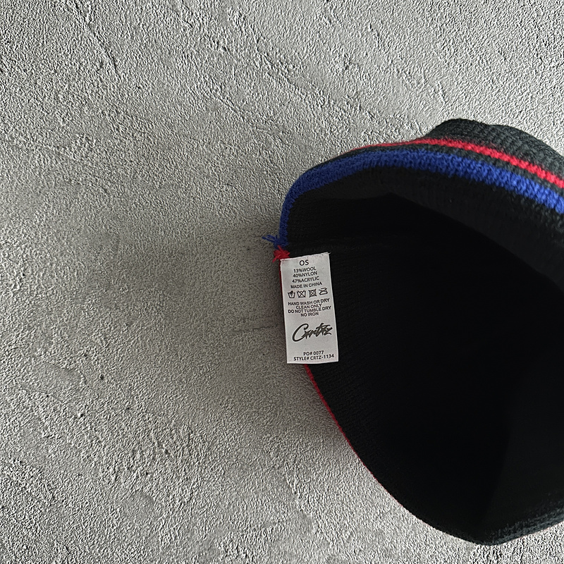 55¥  knit stripe beanie black red bule | Yupoo - Image 8