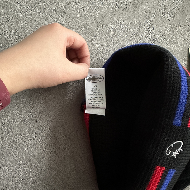 55¥  knit stripe beanie black red bule | Yupoo - Image 9