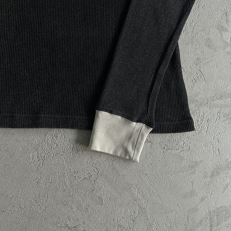 135¥ Eagle Print Waffle Long-sleeve-Black | Yupoo - Image 8