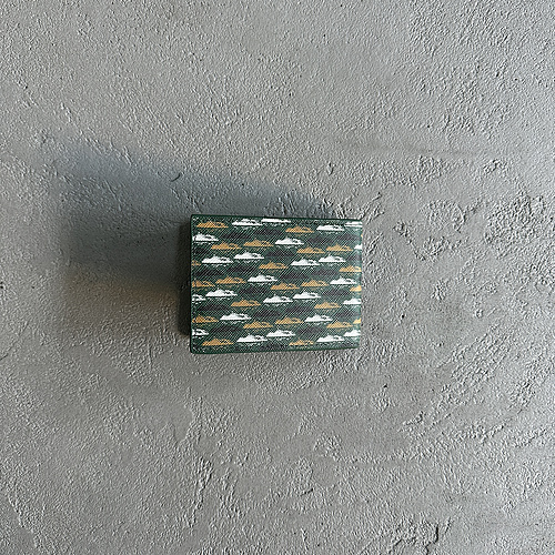 85¥ 100% genuine leather card holder-green 
