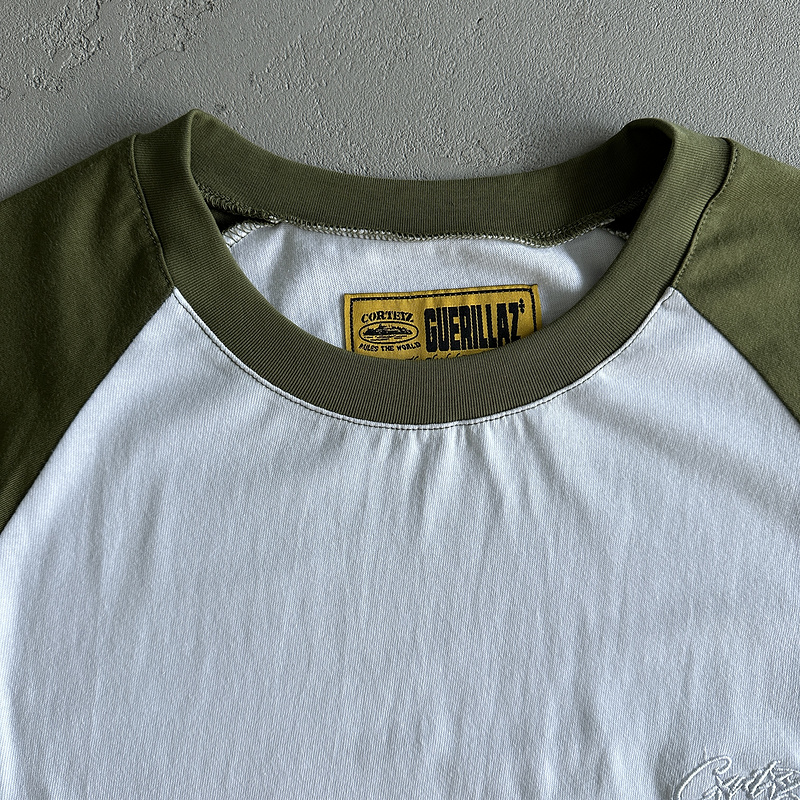 99¥ Contrast color shoulder long sleeve tee | Yupoo - Image 17