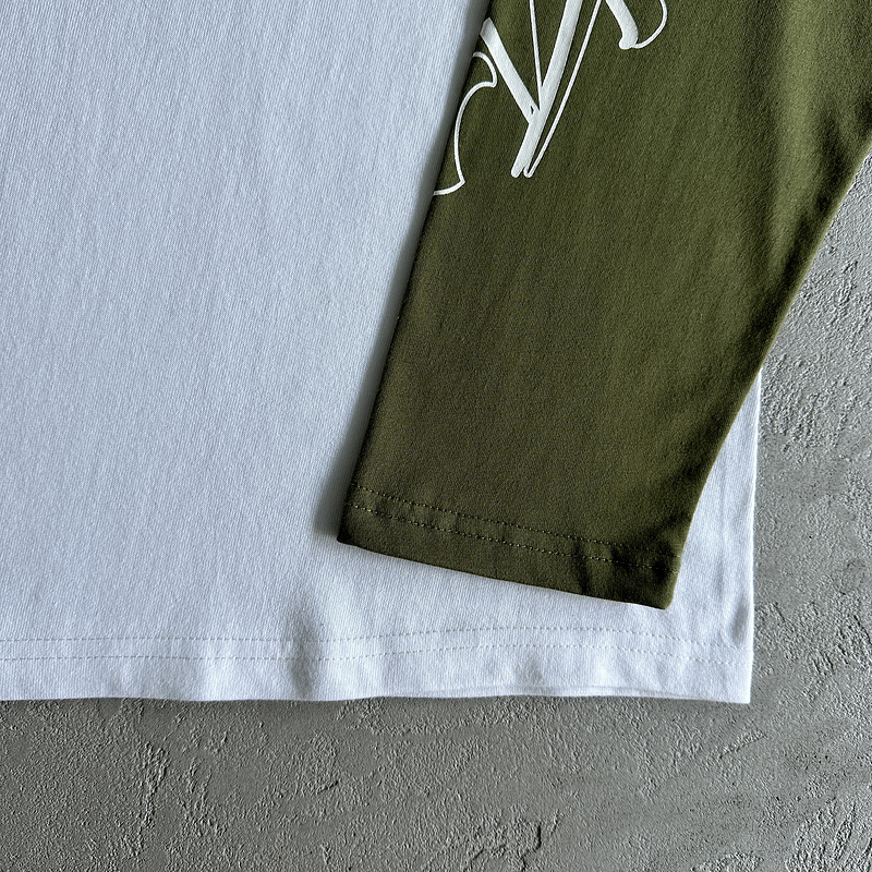 99¥ Contrast color shoulder long sleeve tee | Yupoo - Image 19
