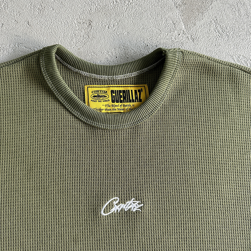 135¥ Waffle C Stars Long Sleeve-Army Green | Yupoo - Image 6