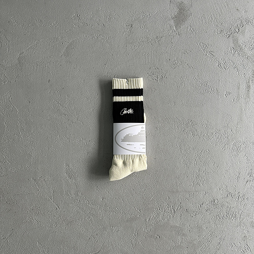 39¥ stocking-black and beige 