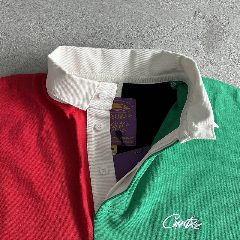 175¥ Color Block Polo Long Sleeve Shirt | Yupoo - Image 8