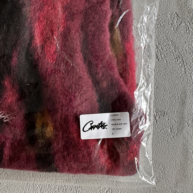 165¥ Mohair Knit Red Yellow Black Camo Sweater Vest | Yupoo - Image 5
