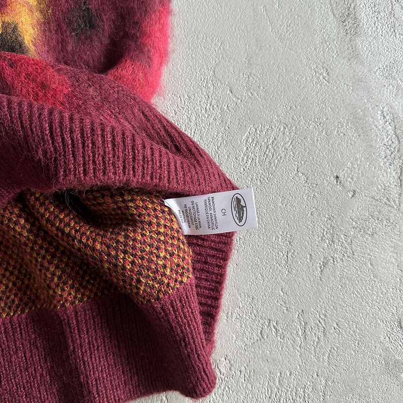 165¥ Mohair Knit Red Yellow Black Camo Sweater Vest | Yupoo - Image 12