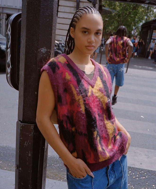 165¥ Mohair Knit Red Yellow Black Camo Sweater Vest | Yupoo - Image 16