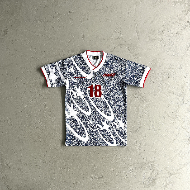 125¥ Blue and white all-over printed football uniform | Yupoo - Image 7