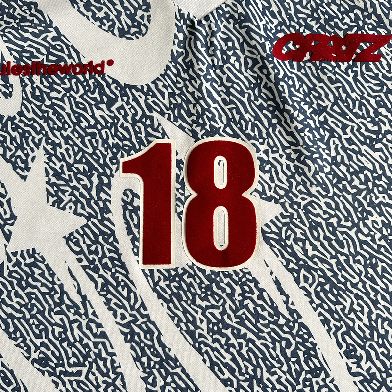 125¥ Blue and white all-over printed football uniform | Yupoo - Image 8